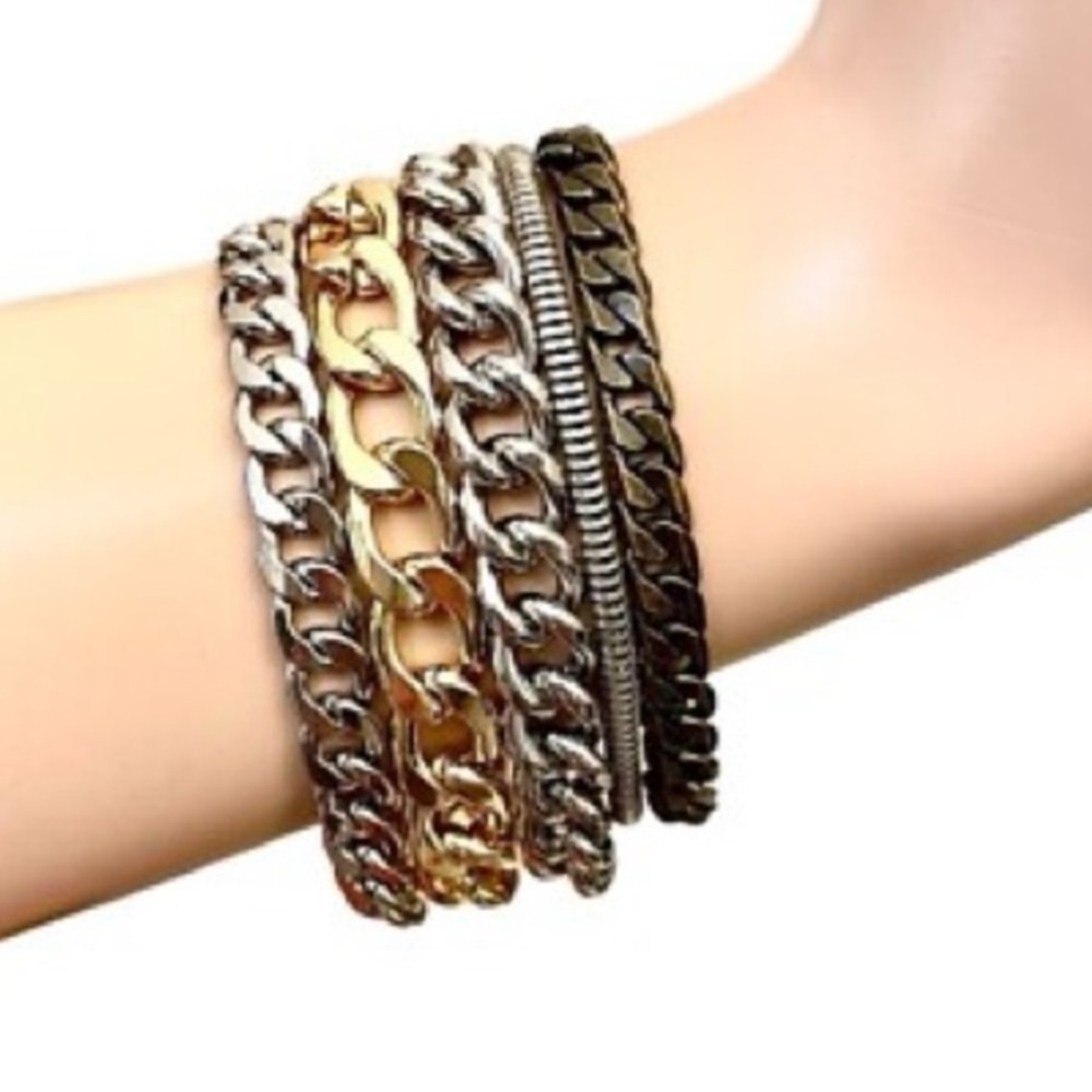 Jenny Bird‎ Austin Cuff Layer Chain Bracelet - New